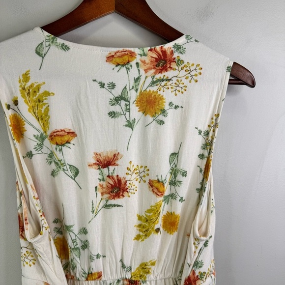 Torrid Rayon Slub Button Up With Waist Detail Peplum Floral Tank Top Size Large - Picture 6 of 13